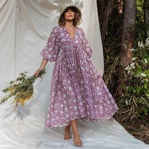 Kyra Midi Dress in Musk